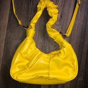 Yellow Mini Purse with Long Strap